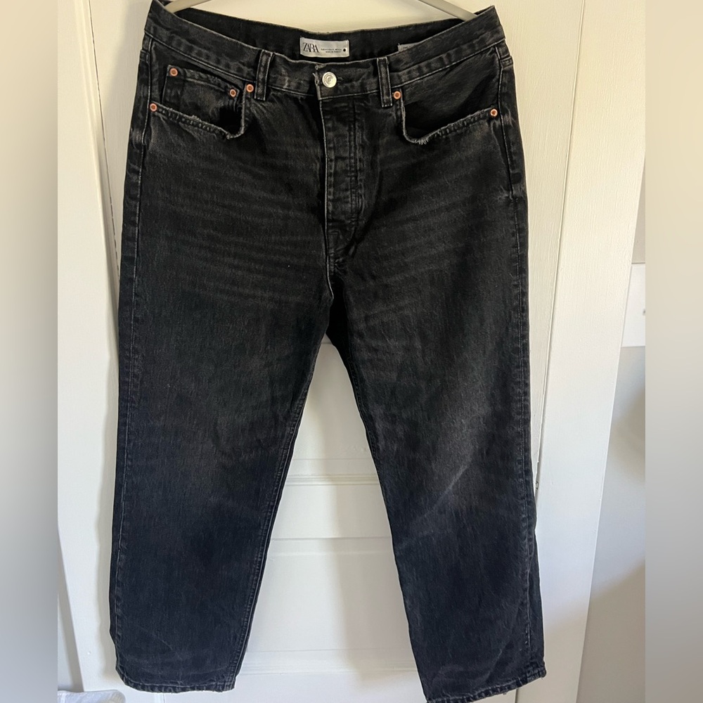Zara Black Straight Leg Jeans